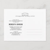 Fun Script Abschluss Postcard Einladungspostkarte (Rückseite)