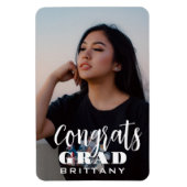 Fun Script Abschluss Save the Date Foto Magnet (Vertikal)