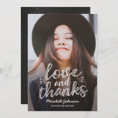 Fun Script Abschluss Vielen Dank Karte (Vorne/Hinten)