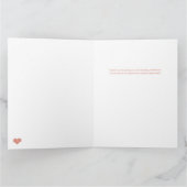 Fun Script Calligraphy Foto Wedding Vielen Dank Dankeskarte (Innenseite)