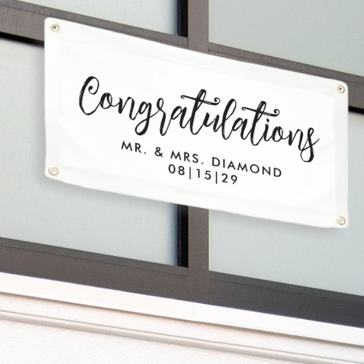 Fun Script Herzlichen Glückwunsch Car Banner (Äußeres Gebäude)