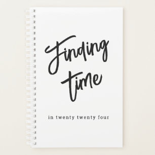 Fun Script Personalisiert Black & White Planer