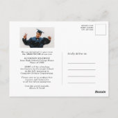 Fun Scripty Red Foto Abschluss GRILLEN Einladung Postkarte (Rückseite)