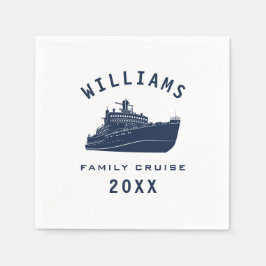 Fun Sea Cruise Ship Family Wiedersehen Sommerurlau Serviette