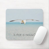 Fun Sea Gull Bird mit Blick auf eine Maus Mousepad (Mit Mouse)