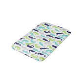 Fun Sea Horses Muster Badematte (Schrägansicht)