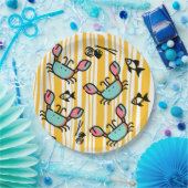 Fun Seafood Crab Fish  Pappteller (Party)