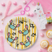 Fun Seafood Crab Fish  Pappteller (Party)