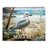 Fun Seagull Art Coastal Kalender (Titelbild)