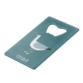 Fun Seagull Geldbeutel Flaschenöffner (Rückseite Schrägansicht)