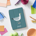 Fun Seagull iPad Pro Cover<br><div class="desc">Eine vom Ozean stehende, seichte Möwe. Ideal für alle, die Vögel und die Küste lieben. Ändern oder entfernen Sie den Namen, der angepasst werden soll.</div>