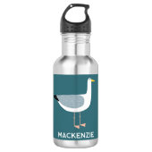 Fun Seagull Personalisiert Edelstahlflasche (Vorderseite)