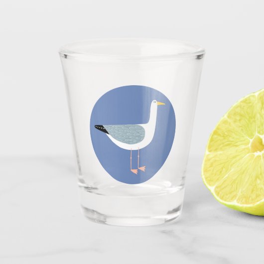 Fun Seagull Schnapsglas (Vorderseite)
