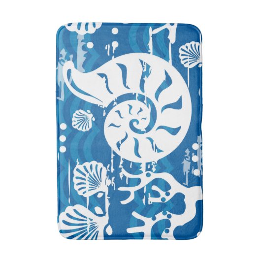 Fun Seashell Muster Strandbad matte (Vorderseite Vertikal)