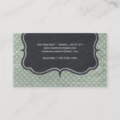 Fun Shabby Dots Business Cards Visitenkarte (Rückseite)