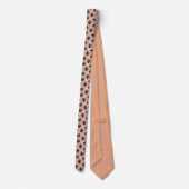 Fun Shapes auf Peach Neck Tie Krawatte (Rückseite)