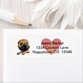 Fun Shar Pei Dog Return Address Label (Insitu)