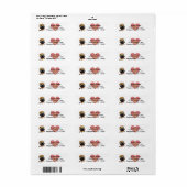 Fun Shar Pei Dog Return Address Label (Vorne)