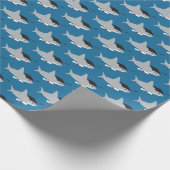 Fun Shark Abschluss Geschenkpapier (Ecke)