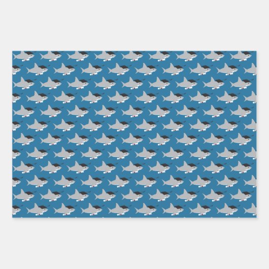 Fun Shark Abschluss Geschenkpapier Set (Vorderseite 2)