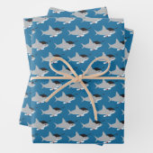 Fun Shark Abschluss Geschenkpapier Set (Beispiel)