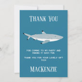 Fun Shark Underwater Party Vielen Dank Einladung (Vorderseite)