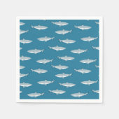 Fun Shark Underwater Themed Serviette (Vorderseite)