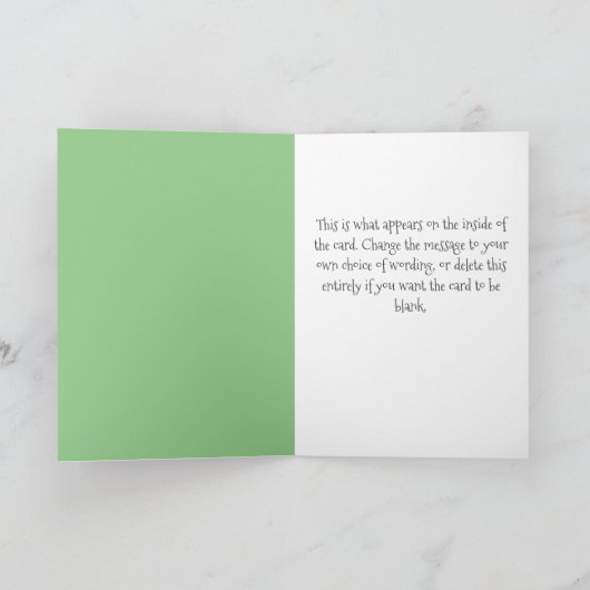 Fun Sheep Design Happy Birthday to a Plumber Karte (Innenseite)