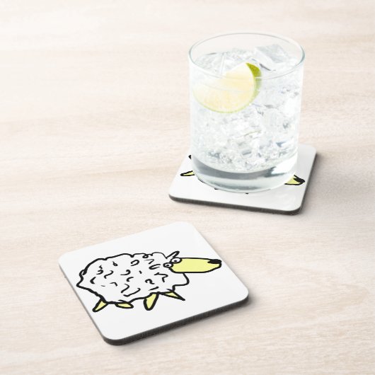 Fun Sheep Getränkeuntersetzer (Rechte Seite)