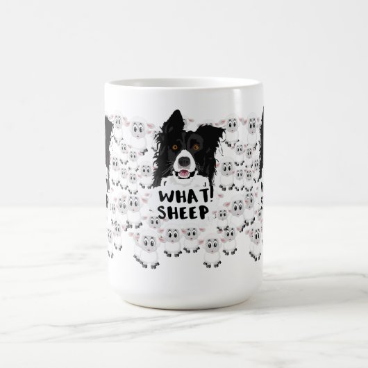 Fun Sheep Herding Dog & Sheep Kaffeetasse (Mittel)