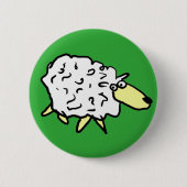Fun Sheep im Stil eines Cartoon Button (Vorderseite)