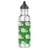 Fun Sheep im Stil eines Cartoon Edelstahlflasche (Links)