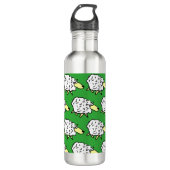 Fun Sheep im Stil eines Cartoon Edelstahlflasche (Vorderseite)