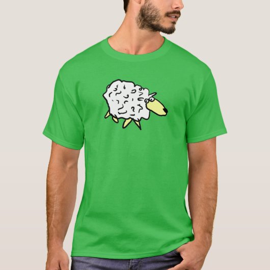Fun Sheep im Stil eines Cartoon T-Shirt (Vorderseite)