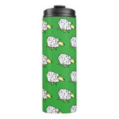 Fun Sheep im Stil eines Cartoon Thermosbecher (Vorderseite)