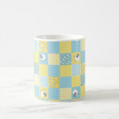 Fun Sheep: Imitate im Country-Stil - Patchwork-Tas Kaffeetasse (Mittel)