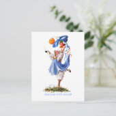 Fun Sheep Incognito Kunst "Tänze mit Wolle" Postkarte (Stehend Vorderseite)