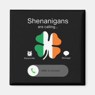 Fun Shenanigans ruft zum St Patricks Day Irish Magnet