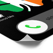 Fun Shenanigans ruft zum St Patricks Day Irish Poster (Ecke)
