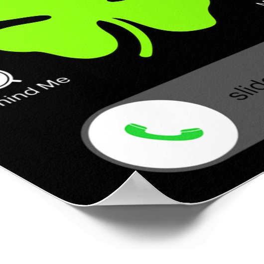 Fun Shenanigans ruft zum St Patricks Day Irish Poster (Ecke)