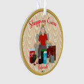 Fun Shopping Queen Acrylic Ornament (Vorderseite)