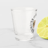 Fun Shot Glass Foto Hochzeit speichern Sie das Dat Schnapsglas (Links)