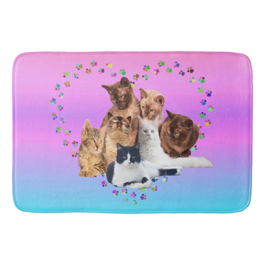 Fun Shower Cats Badematte (Vorderseite)