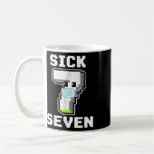 Fun Sick Seven Pixel Meme Halloween Costume Wordpl Kaffeetasse (Links)