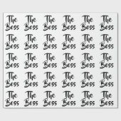 FUN SIE DEN BOSS GESCHENKPAPIER (Flach)