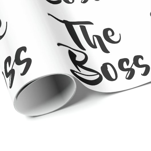 FUN SIE DEN BOSS GESCHENKPAPIER (Rolleneckpunkt)