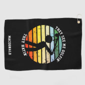 Fun SIE SEHEN MICH GOLFIN'THEY HATIN' Rüde Golfhandtuch (Horizontal)