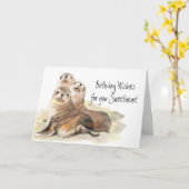 Fun Siegel der Zulassung Sweetheart the Best Karte (Gelbe Blume)