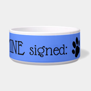 Fun Signed Pet Napf