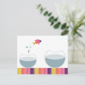 Fun Simple Message Postkarte (Stehend Vorderseite)